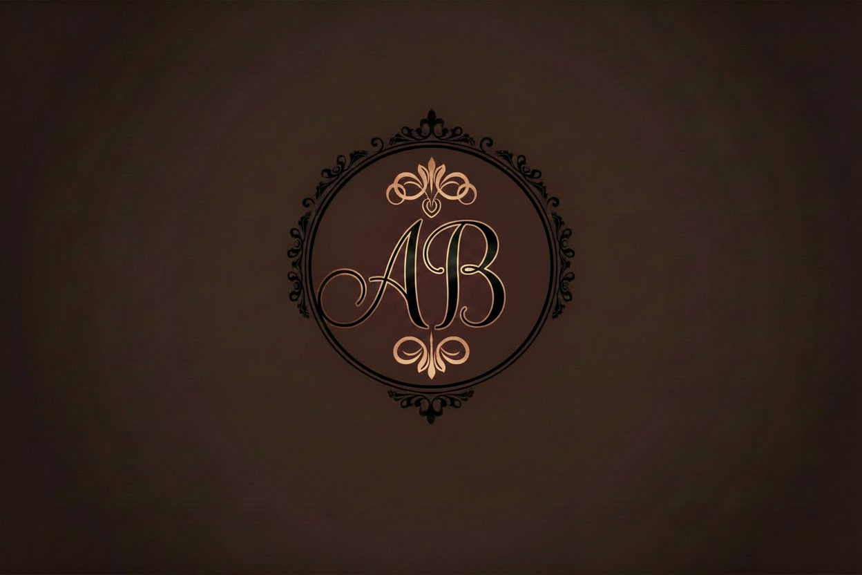 ABC Logo - No Crown, Black Brown Rose Gold